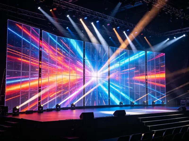 TLED P3.91 Rental Transparent LED Stage - Modular lightweight display for concerts and events